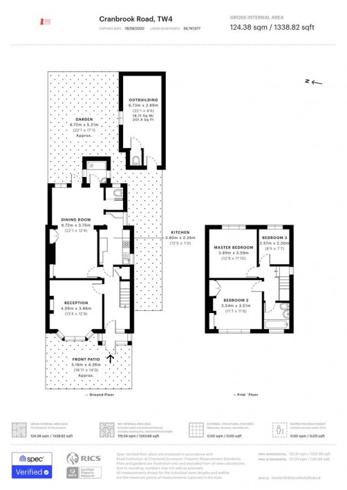 Floorplan for Cranbrook Road, Hounslow