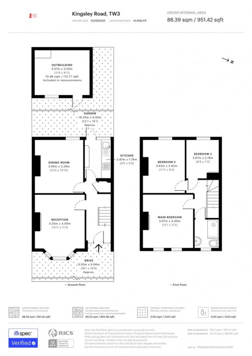 Floorplan for Kingsley Road, Hounslow