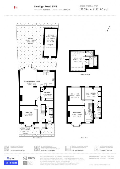 Floorplan for Denbigh Road, Hounslow