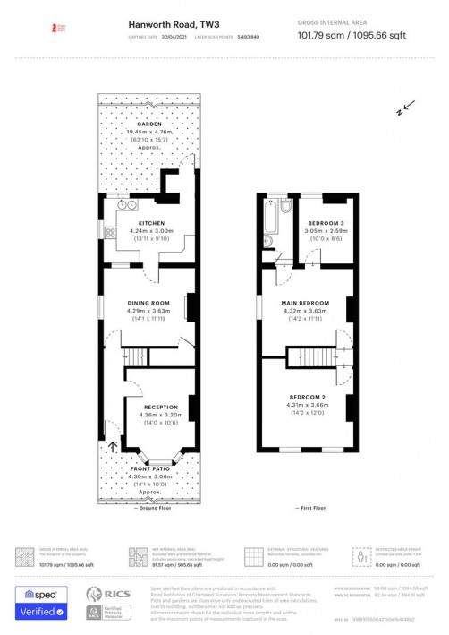 Floorplan for Hanworth Road, Hounslow