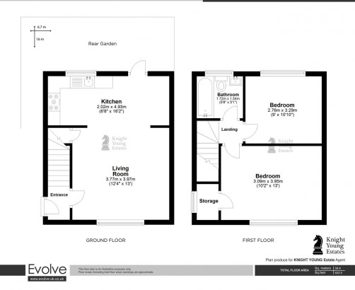 Floorplan for Morris Road, Isleworth