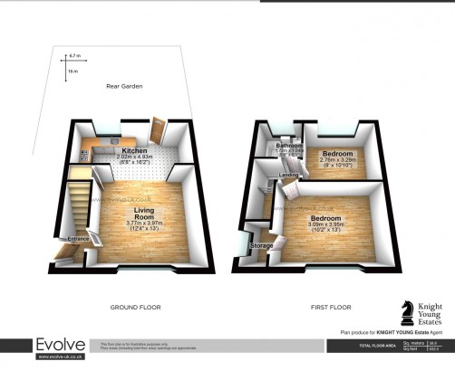 Floorplan for Morris Road, Isleworth